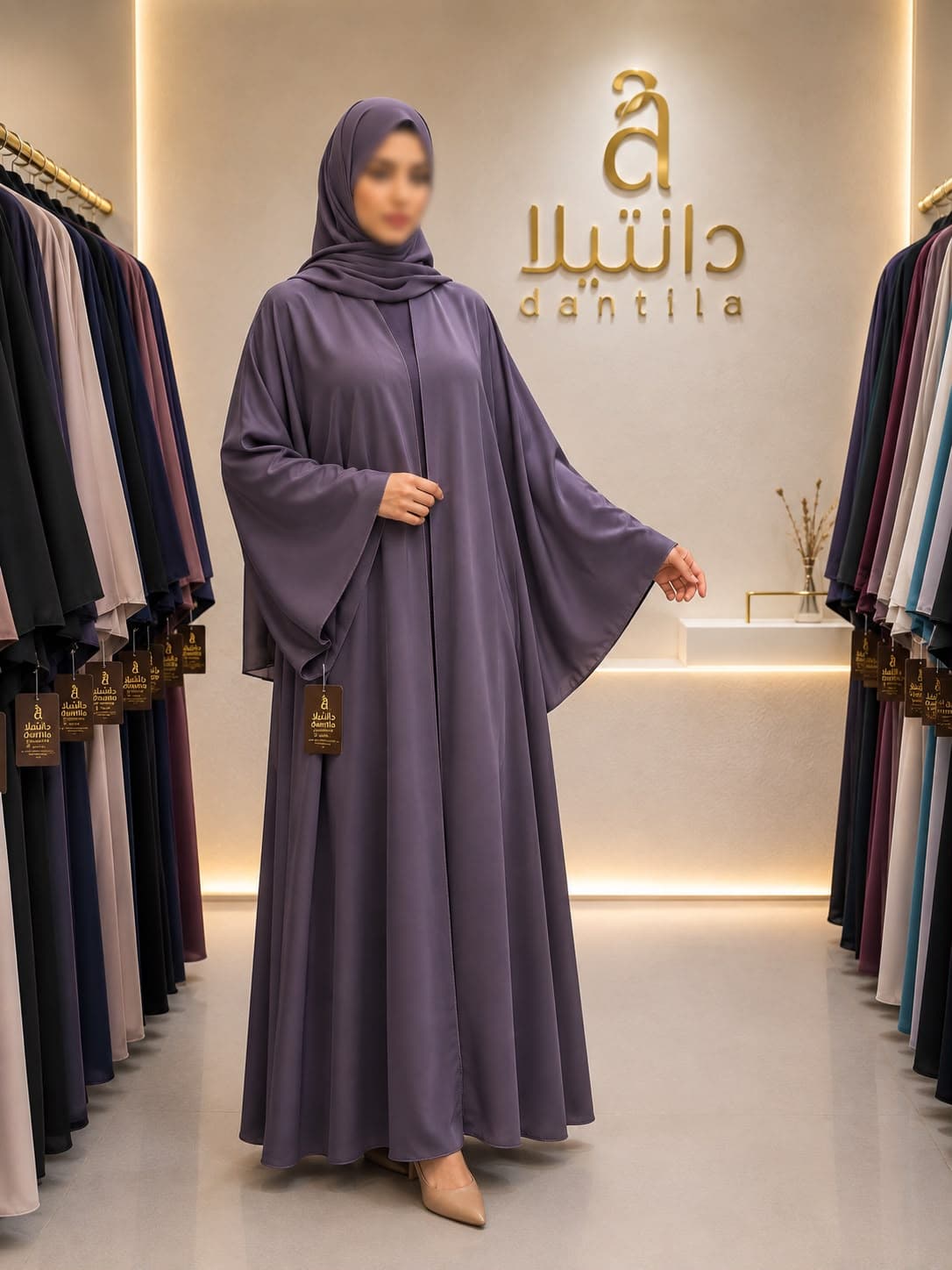 دبل كلوش قطري قماش نواعم 
